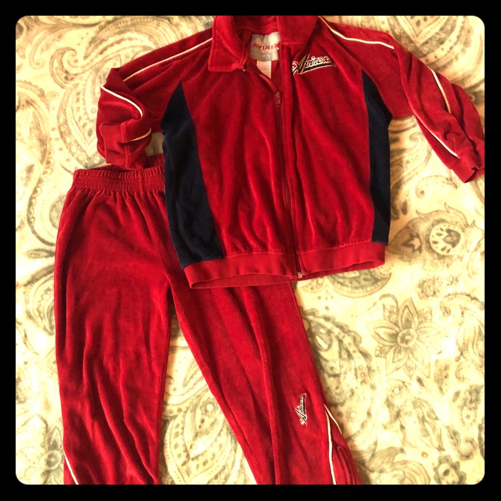 Avirex Vintage 90’s Velour Sweat Suit